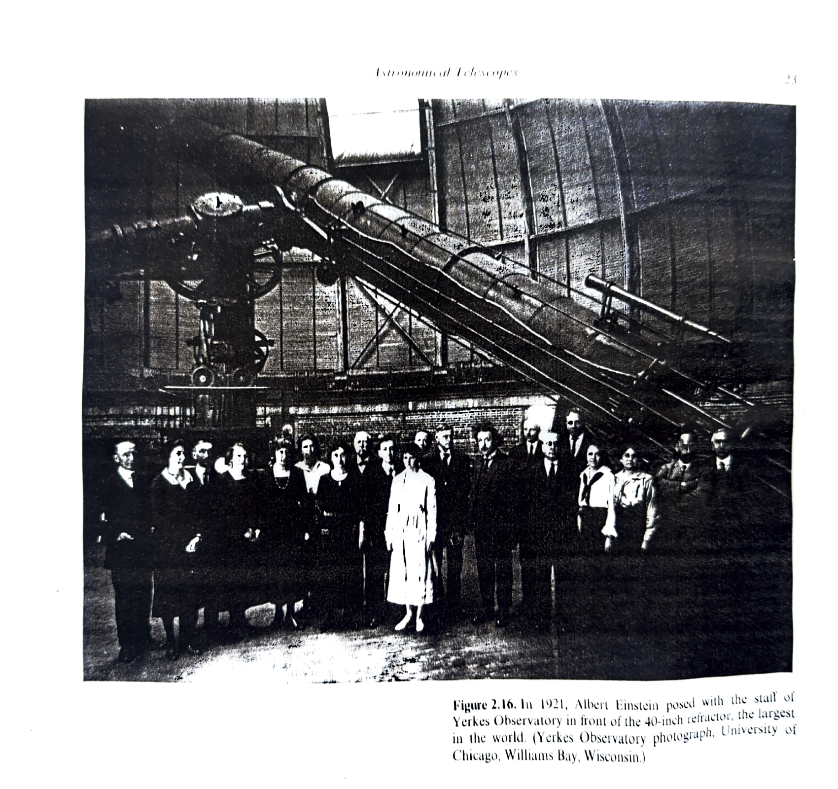 Einstein at Yerkes Observatory, 1921